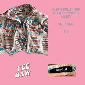 Blue B Collection Women’s Western Jacket (size small)